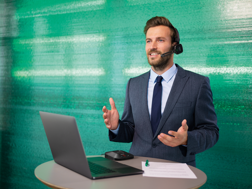 SpeechOne kabelloses Diktier-Headset