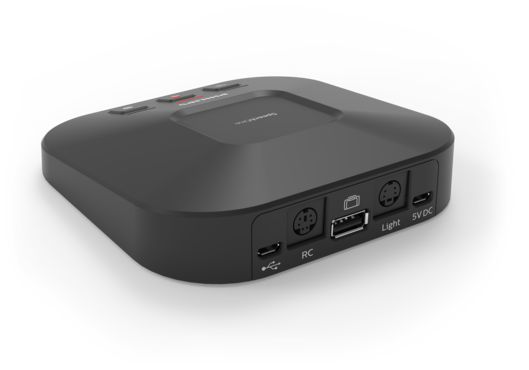 SpeechOne docking station en statuslampje