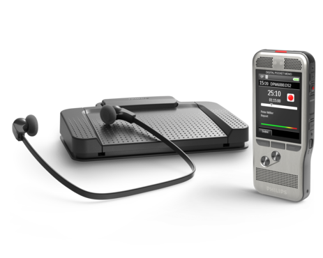 PocketMemo dicteer- en transcriptieset