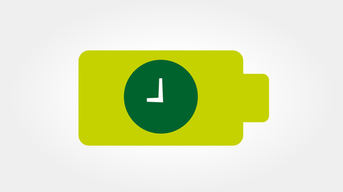 Extra long battery runtime for longer recording sessions